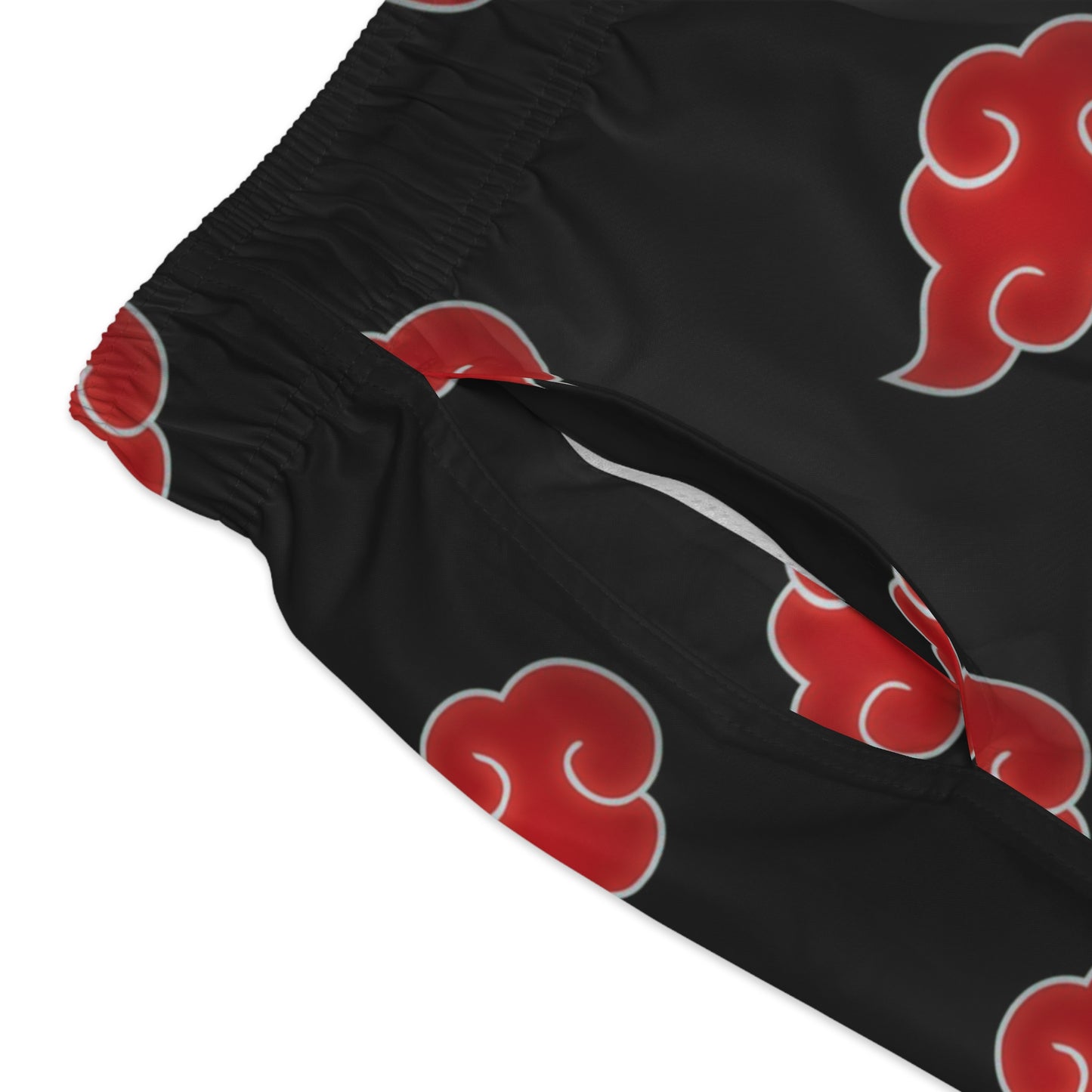 Anime-Inspired Cloud Print Swim Trunks for Beach Days
