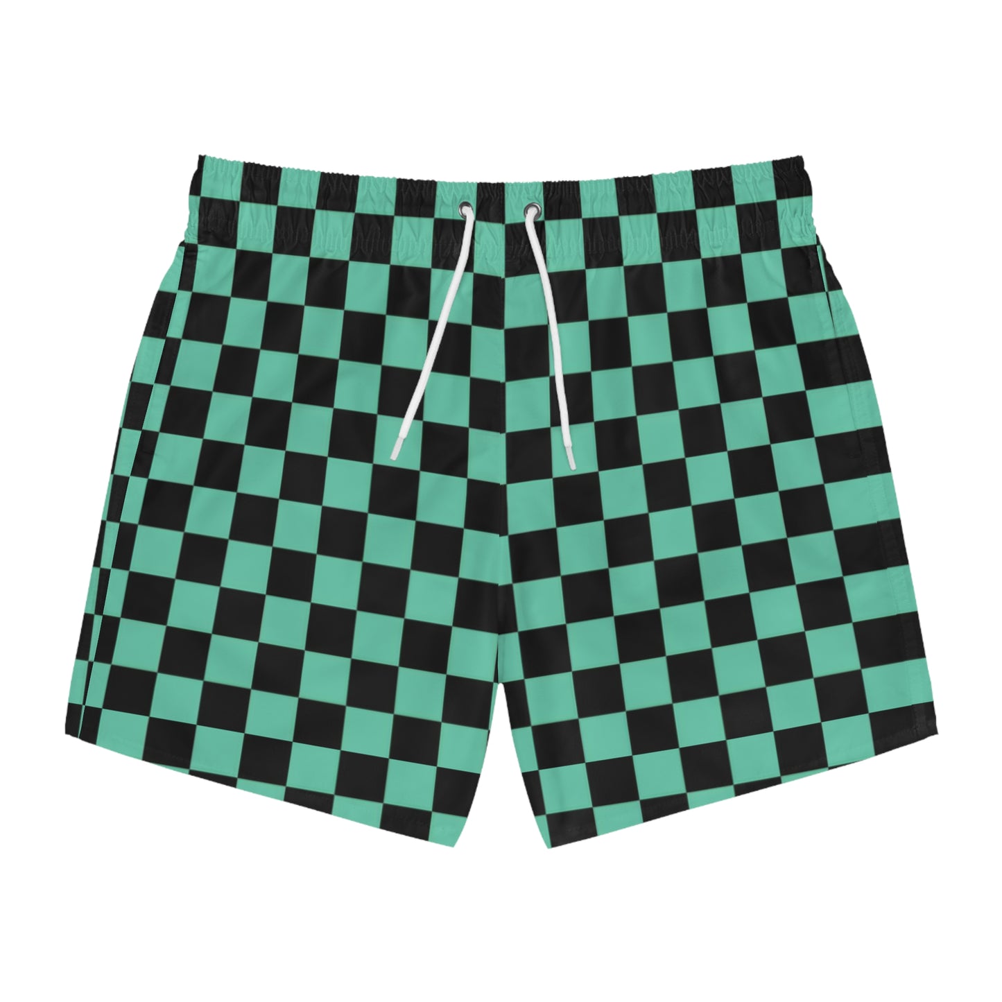 Demon Slayer Checkered Swim Shorts