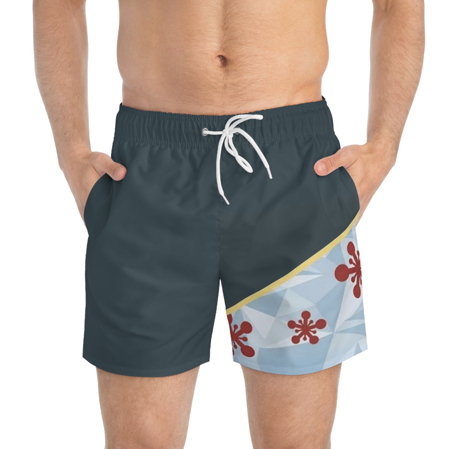 Hashira Heat: Tengen-Inspired Swim Shorts