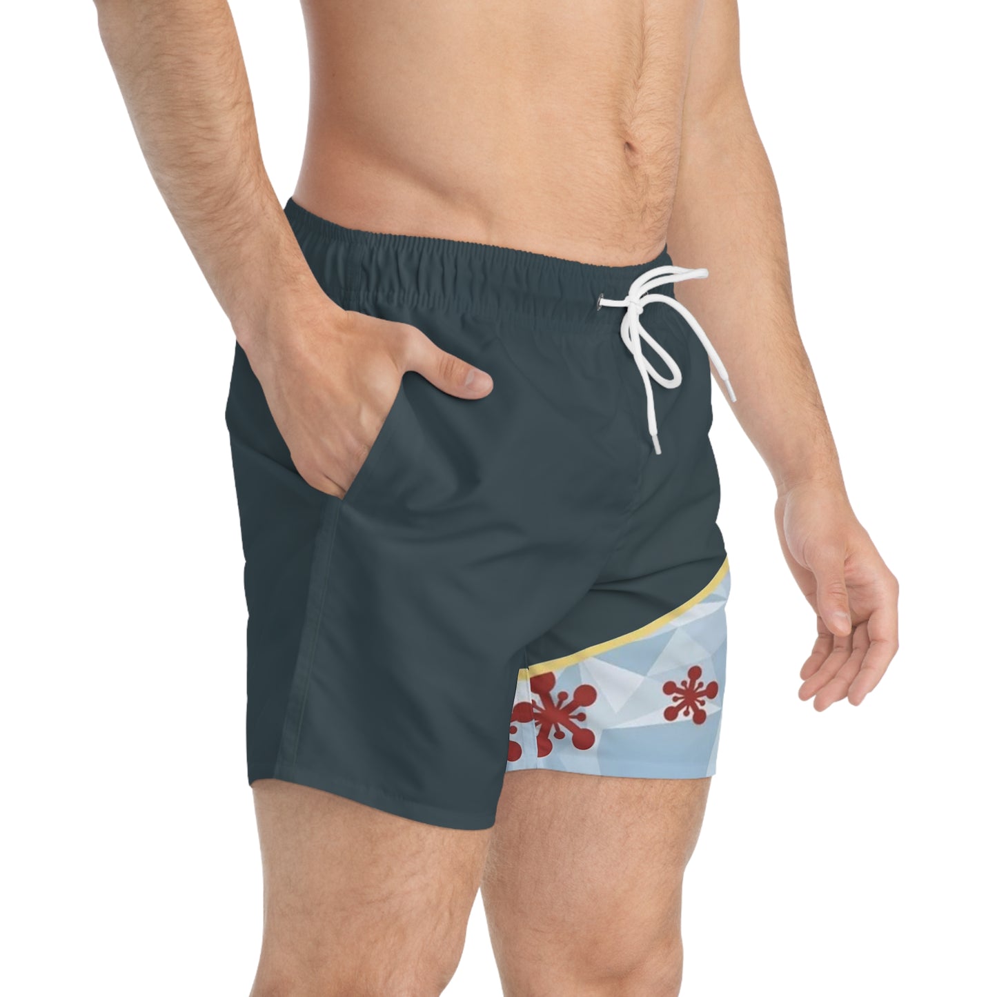 Hashira Heat: Tengen-Inspired Swim Shorts
