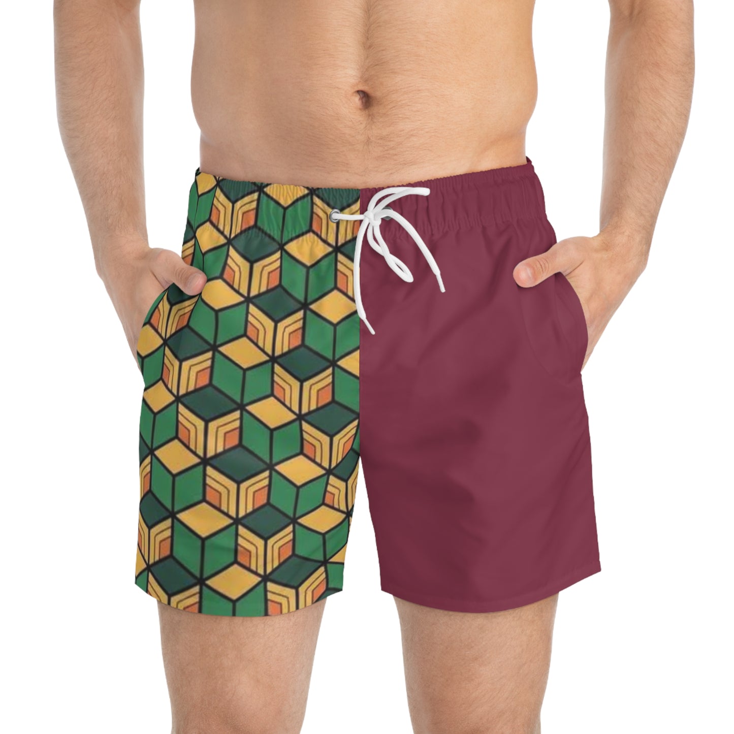 Water Hashira Split Swim Shorts – Giyu