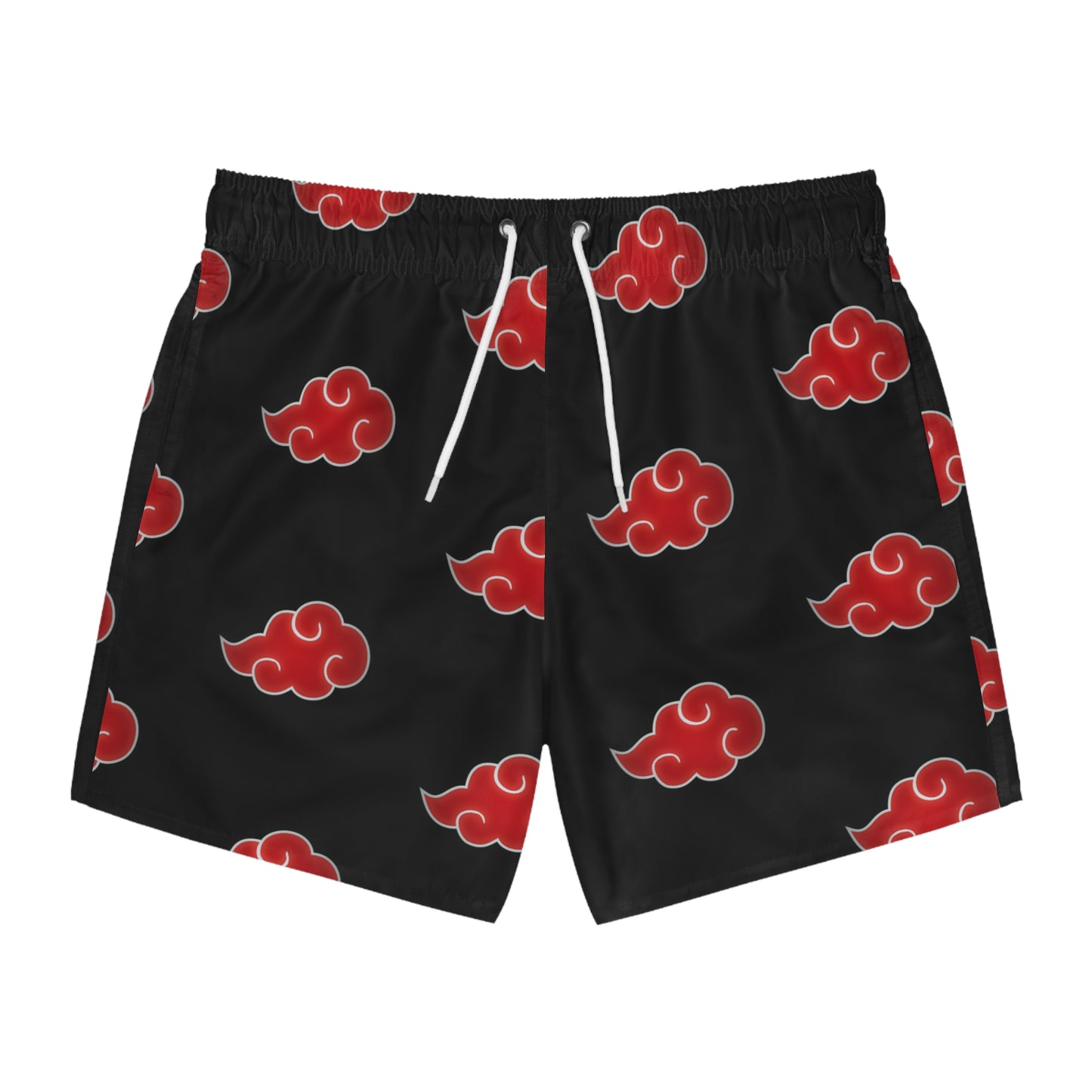 Anime-Inspired Cloud Print Swim Trunks for Beach Days